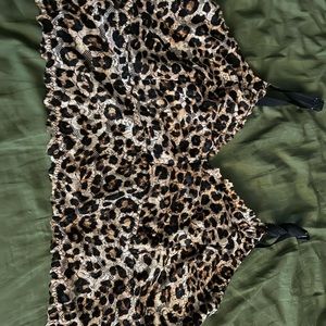 Barely worn bralette, Pretty cheetah print